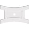 Ekena Millwork Haven Architectural Grade PVC Ceiling Medallion, 36"W x 24"H x 3"ID x 7 3/4"C x 1"P, One-Piece CMP36X24HN-03000 - alternate 1
